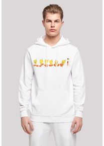 F4NT4STIC Herren Kapuzenpullover "Looney Tunes Tweety Pie Colour Code", weiß, casual, Gr. L, Obermaterial: 50% Baumwolle, 50% Polyester, Pullover,