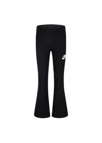 Nike Sportswear Kinder Leggings, schwarz, sportlich, Gr. 98, unifarben, Jersey, Obermaterial: 55% Baumwolle, 37% Polyester, 8% Elasthan, Hosen, für