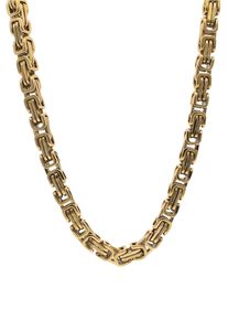 Firetti Herren Edelstahlkette "Schmuck Geschenk Halskette Königskette versch. Längen", 60, Edelstahl, B: 6,4mm, gold, Edelstahl, B:6,4mm, Halsketten