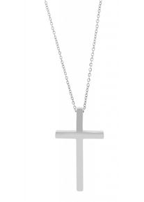 Adelia´s ADELIA ́S Damen Kette mit Anhänger "Neuheit 2025 - Unisex Edelstahl Halskette mit Anhänger Kreuz", unbekannt, Edelstahlsilber, kreuz, Edelstahl,