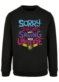 ABSOLUTE CULT Herren Rundhalspullover "ABSOLUTE CULT Herren Marvel - Saving Universe Crewneck", schwarz, casual, Gr. XS, mehrfarbig, 50% Baumwolle,