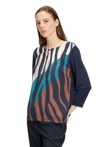 Betty Barclay Damen 3/4-Arm-Shirt "Betty Barclay Blusenshirt mit Aufdruck", blau, festlich, Gr. 38, Obermaterial: 95% Viskose, 5% Elasthan., Shirts,