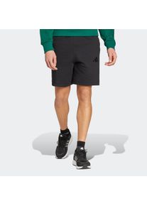 Herren Shorts "M A SZN FL SHO", schwarz, sportlich, Gr. L, adidas Sportswear, Obermaterial: 70% Baumwolle, 30% Polyester, Hosen
