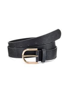 Lascana Damen Hüftgürtel "Hosengürtel", schwarz, feminin,modisch, Gr. 80, Abriebeffekte, metallic, animal-print, Animalmuster, bedruckt, beschichtet,