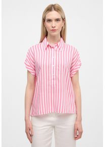 Eterna Damen Hemdbluse "LOOSE FIT", pink, modisch, Gr. 44, 38% Leinen, 62% Lyocell, Blusen
