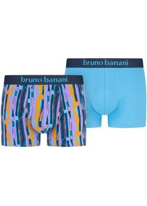 Bruno Banani Herren Boxershorts "Retro Pants", Gr. XXXLprint, aqua, Single Jersey, Obermaterial: 93% Baumwolle, 7% Elasthan, unifarben, gemustert,