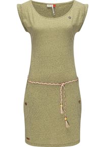 Ragwear Damen Shirtkleid "Tag", grün, casual, Gr. XL, 50% Polyester, 38% Baumwolle, 12% Viskose, Kleider, leichtes Jersey-Kleid in melierter Optik