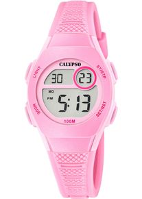 Calypso Watches Kinder Chronograph "Junior Collection", rosa, Armbanduhren, Quarzuhr, Kinderuhr, Datum, digital, Stoppfunktion, ideal als Geschenk