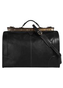 Pike PIKÉ Reisetasche "LOMBARDIA MEDIUM", schwarz, Leder, glänzend, beschichtet, Taschen, echt Leder, Made in Italy