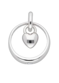 Adelia´s ADELIA ́S Damen Ketten-Anhänger "Damen 925 Silber Anhänger Herz mit Zirkonia Ø 11,6 mm", Silber 925 (Sterlingsilber), silber, Silber 925