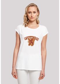 F4NT4STIC Damen T-Shirt "Harry Potter Gryffindor Sport Emblem", weiß, casual, Gr. L, Obermaterial: 100% Baumwolle, Shirts, Damen,Premium