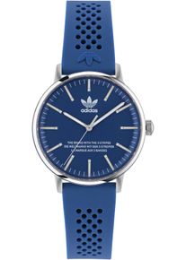 Damen Quarzuhr "CODE ONE 3H", blau, adidas originals, Armbanduhren, Armbanduhr, Damenuhr, Herrenuhr, unisex, analog, Silikonarmband