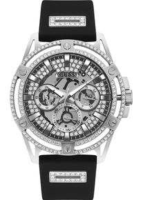 Guess Herren Multifunktionsuhr "KING", schwarz, Armbanduhren, Armbanduhr, Quarzuhr, Herrenuhr