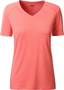 LPO Damen Funktionsshirt "Damen Funktionsshirt Amira"fiery coral melange, Gr. 44, Wirkware: Active Dry - 94% Recycling PES, 6% EL, Shirts