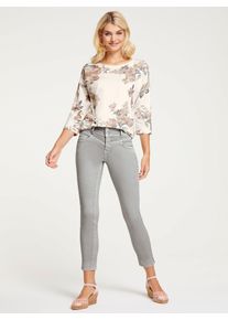 Heine Damen Print-Shirt "Druck-Shirt", rosa, Gr. 38, geblümt, gemustert, 48% Baumwolle, 48% Modal, 4% Elasthan, Shirts
