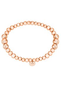 JOOP! JOOP Damen Armband "2036794", Edelstahl-Polyurethan, rosa, Edelstahl, Polyurethan, Armbänder
