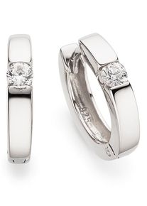 Bruno Banani Damen Paar Creolen "Schmuck Geschenk Silber 925 Ohrschmuck Ohrringe", Silber 925 (Sterlingsilber), bunt, Silber 925 (Sterlingsilber),