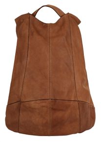 FORTY Tagesrucksack, braun, Rindsleder, Leder, unifarben, casual, Rucksäcke, echt Leder, Made in Italy