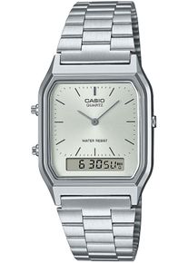 CASIO VINTAGE Damen Chronograph, silber, Armbanduhren, Quarzuhr, Armbanduhr, Damenuhr, Herrenuhr, Edelstahlband,Digitaluhr