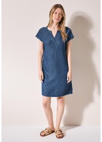Cecil Damen Jeanskleid, blau, casual, Gr. XXL, unifarben, Jeans, 100% Lyocell, Kleider, soft und trageangenehm