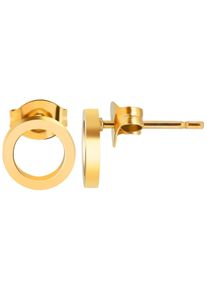 Adelia´s ADELIA ́S Damen Paar Ohrhänger "Neuheit 2025 - Damen Ohrstecker aus poliertem Edelstahl Ø 8 mm", Damen, Edelstahl, silber, Edelstahl, Ohrringe