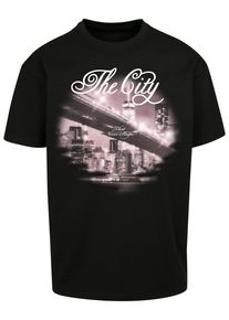 Herren Kurzarmshirt "Upscale by Mister Tee Herren The City Oversize Tee", schwarz, casual, Gr. XXL, UPSCALE BY MISTER TEE, unifarben, 100% Baumwolle,