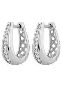 Adelia´s ADELIA ́S Damen Paar Creolen, Damen, Silber 925 (Sterlingsilber), silber, Silber 925 (Sterlingsilber), Ohrringe