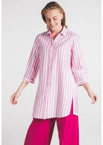 Eterna Damen Hemdbluse "LOOSE FIT", pink, casual, Gr. 42, 59% cotton, 41% Leinen, Blusen