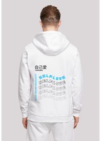 F4NT4STIC Herren Kapuzenpullover "Self Love Back HOODIE", weiß, casual, Gr. 4XL, Obermaterial: 50% Baumwolle, 50% Polyester, Pullover, Print