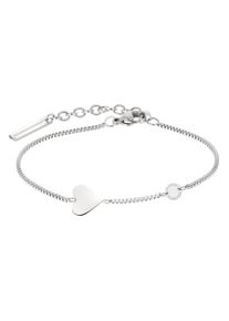 Damen Armband "Schmuck Geschenk Edelstahl Armkette Herz, LJ-0509-B-20, LJ-0510-B-20", Edelstahl, silber, Liebeskind Berlin, Edelstahl, Armbänder