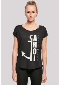 F4NT4STIC Damen T-Shirt "Ahoi Anker Knut & Jan Hamburg", schwarz, casual, Gr. XS, Obermaterial: 100% Baumwolle, Shirts, Print