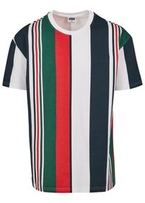 Urban Classics Herren T-Shirt "Urban Classics Herren Heavy Oversized Big AOP Stripe Tee", blau, casual, Gr. M, gestreift, 100% Baumwolle, Shirts