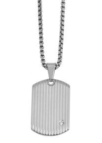 Adelia´s ADELIA ́S Damen Kette mit Anhänger "Neuheit 2025 - Damen Edelstahl Halskette mit Anhänger", unbekannt, Edelstahl, silber, Edelstahl, Halsketten