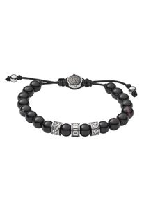 Diesel Armband "Schmuck Edelstahl Armschmuck Beadarmband", Edelstahl, schwarz, Edelstahl, Armbänder, mit Achat