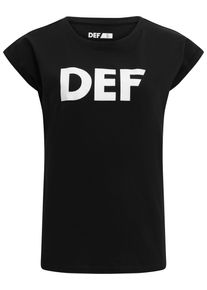 DEF Herren Kurzarmshirt "DEF Damen DEF Her Secret T-Shirt", schwarz, casual, Gr. M, bedruckt, 100% Baumwolle, Shirts