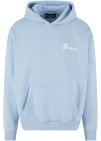 DROPSIZE Herren Kapuzensweatshirt "Dropsize Herren Heavy Oversize DWF Hoodie", blau, Gr. L, bedruckt, 70% Baumwolle, 30% Polyester, Sweatshirts