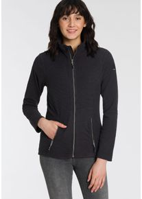 Killtec Damen Fleecejacke, schwarz, sportlich, Gr. 40, Obermaterial: 100% Polyester, Jacken, aus strukturiertem Material
