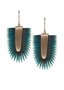 Gretchen Damen Paar Ohrhänger "Pam Pem Earring L", bunt, modisch, Leder, Ohrringe, mit buntem Pergament