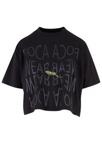 Rocawear Herren T-Shirt "Rocawear Damen Rocawear Tshirt Backprint", schwarz, klassisch, Gr. M, bedruckt, 100% Baumwolle, Shirts