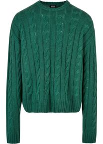 Urban Classics Herren Rundhalspullover "Urban Classics Herren Boxy Sweater", grün, klassisch, Gr. 5XL, unifarben, 100% Polyacryl, Pullover