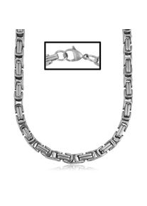 Firetti Damen Edelstahlkette "Schmuck Geschenk Halskette Königskette", 55, Edelstahl, L: 60cm-50cm-55cm B: 5,5mm, silber, Edelstahl, B:5,5mm,