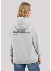 F4NT4STIC Damen Kapuzenpullover "Dear person behind me Stickerei", grau, casual, Gr. M, Obermaterial: 80% Baumwolle, 20% Polyester, Pullover, Premium
