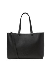 Marc O'Polo MARC O'POLO Damen Shopper "aus genarbtem Rindleder", schwarz, Leder, unifarben, Taschen