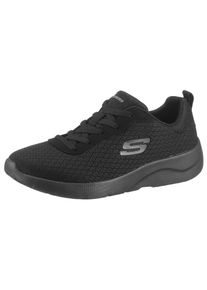 Skechers Damen Sneaker "Dynamight 2.0 - Eye to Eye", Gr. 35, schwarz, Textil, Lederimitat, sportlich, Schuhe, Freizeitschuh, Halbschuh, Schnürschuh