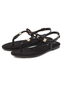Vivance Damen Sandale "Sommerschuh", Gr. 38, schwarz, Obermaterial: 100% Lederimitat. Futter: 100% Lederimitat. Decksohle: 100% Textilmaterial.