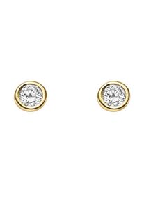 Adelia´s ADELIA ́S Damen Paar Ohrhänger, Damen, 0,1 ct VVS = sehr sehr kleine Einschlüsse, Gelbgold 585-Gold-Diamanten, gold, Gelbgold 585, Gold, Diamanten,