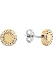 Tommy Hilfiger Damen Paar Ohrstecker "MINI CRYSTALS, 2780907, 2780908, 2780909", Edelstahl, weiß, Edelstahl, Ohrringe, mit Emaille - mit Glasstein