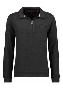 Ragman Herren Stehkragenpullover, grün, casual, Gr. M, 60% Cotton 40% Polyester, Pullover