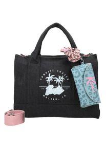 Damen Henkeltasche "Tote Bag Malibu Denim Limited Barbie", Fritzi aus Preussen, schwarz, Baumwollmischung, bedruckt, Taschen, mit abnehmbarem Haarband