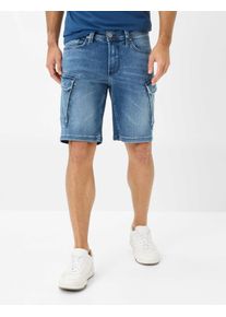 Brax Herren Bermudas "Style CHRIS", blau, Gr. 40, 76% Baumwolle, 17% Lyocell, 5% Elastomultiester, 2% Elasthan, Hosen